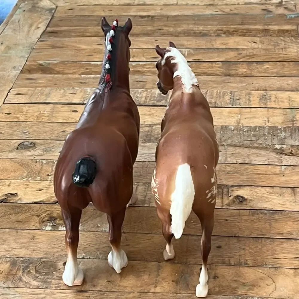 Breyer Clydesdale Stallion Red & White Bobs & Full Speed Appalossa Vintage U.S.A